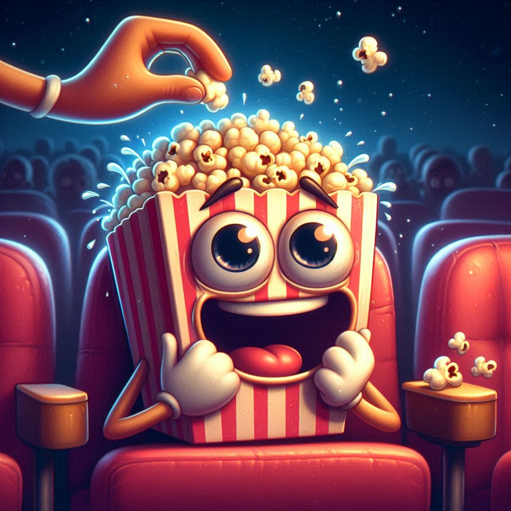 Kritický popcorn logo